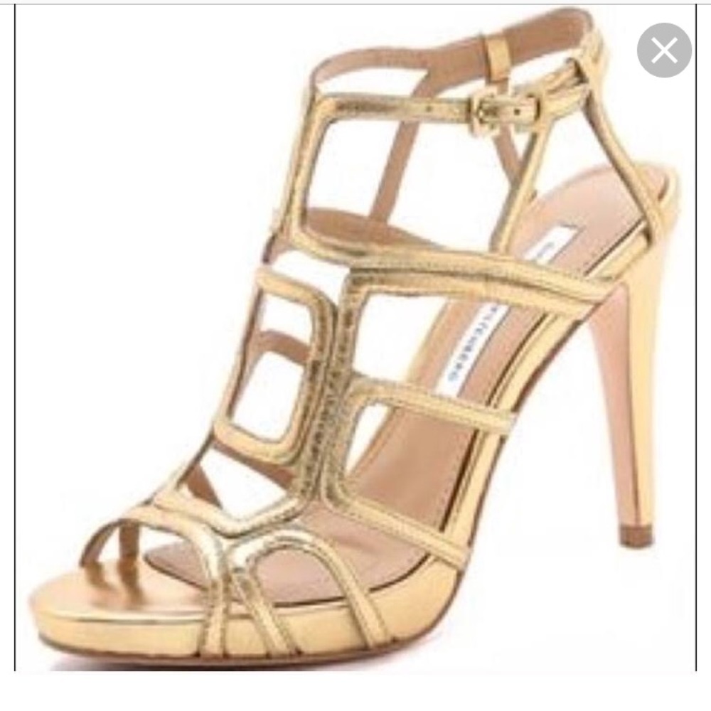 Diane von Furstenberg Gold heels